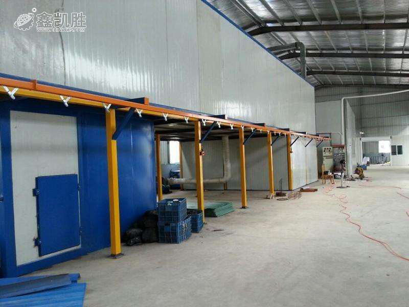 鋁型材靜電噴涂設備展示